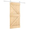 vidaXL Posuvn&eacute; dvere Pr&iacute;rodn&aacute; a biela 95 x 210 cm