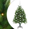 vidaXL Vianočn&yacute; stromček s 150 LED-i so stojanom Zelen&aacute; 120 cm PE