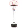 vidaXL Basketbalov&yacute; stojan biely 216-250 cm polyet&eacute;n