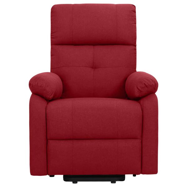 vidaXL Zdv&iacute;hacie mas&aacute;žne kreslo v&iacute;novočerven&eacute; l&aacute;tkov&eacute;