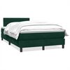 vidaXL Posteľn&yacute; r&aacute;m boxsping s matracom tmavozelen&yacute; 120x210 cm zamat