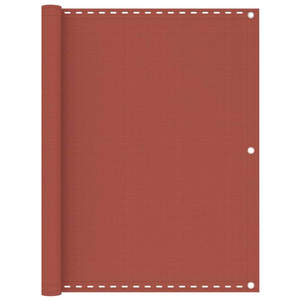 vidaXL Balkónová markíza tehlovočervená 120x400 cm HDPE