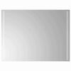 vidaXL Zrkadlo do k&uacute;peľne s LED Priehľadn&aacute; 80 x 60 cm tvrden&eacute; sklo