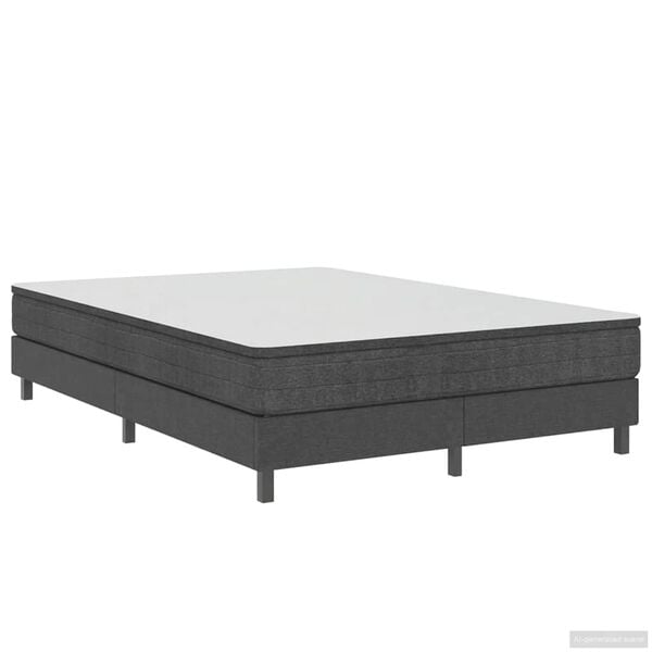 vidaXL R&aacute;m na boxspring posteľ, siv&yacute;, l&aacute;tka 160x200 cm