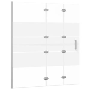 vidaXL Skladac&iacute; sprchov&yacute; k&uacute;t ESG 120x140 cm biely
