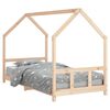 vidaXL R&aacute;m detskej postele 90x200 cm mas&iacute;vna borovica
