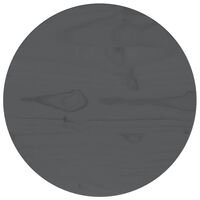 vidaXL Stolová doska sivá Ø30x2,5 cm masívna borovica