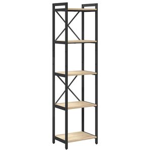 vidaXL Reg&aacute;l na knihy 40 x 30 x 155 cm Kompozitn&eacute; drevo Sonoma dub