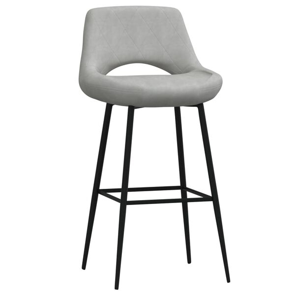 vidaXL Barov&eacute; stoličky 2 ks bledosiv&eacute; zamatov&eacute;