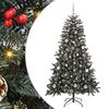 vidaXL Umel&yacute; vianočn&yacute; stromček Zelen&aacute; 150 cm PVC, plast a oceľ