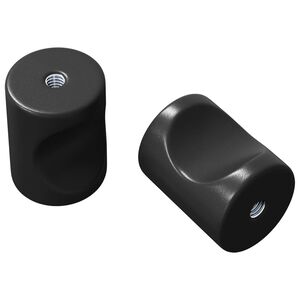 vidaXL Gomb&iacute;k na skriňu 2 ks Čierna 18 x 23 mm Železo