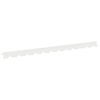 vidaXL Obrubn&iacute;k tr&aacute;vnika 30 ks 102 x 4 x 4 cm Oceľ Biela