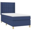 vidaXL Posteľn&yacute; r&aacute;m boxspring s matracom modr&yacute; 90x190 cm l&aacute;tka