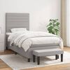 vidaXL Boxspring posteľ s matracom bledosiv&yacute; 100x200 cm l&aacute;tka