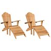 vidaXL Adirondack stolička 2 pcs Hned&aacute; 137 x 77 x 95 cm