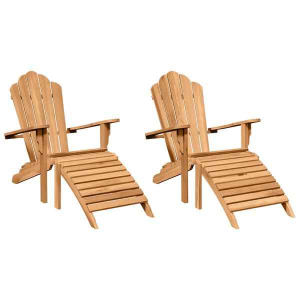 vidaXL Adirondack stolička 2 pcs Hned&aacute; 137 x 77 x 95 cm