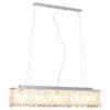 vidaXL Stropn&aacute; lampa s kri&scaron;t&aacute;ľov&yacute;mi kor&aacute;lkami strieborn&aacute; 104 cm E14