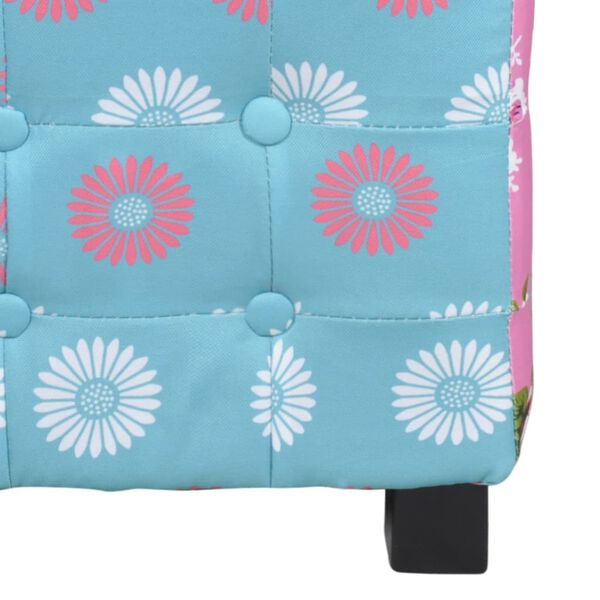 vidaXL Kvalitn&aacute; podnožka s patchwork dizajnom, vidiecky &scaron;t&yacute;l