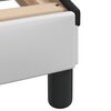 vidaXL Posteľ Viana s matracom bielo-čierna 90x200 cm umel&aacute; koža