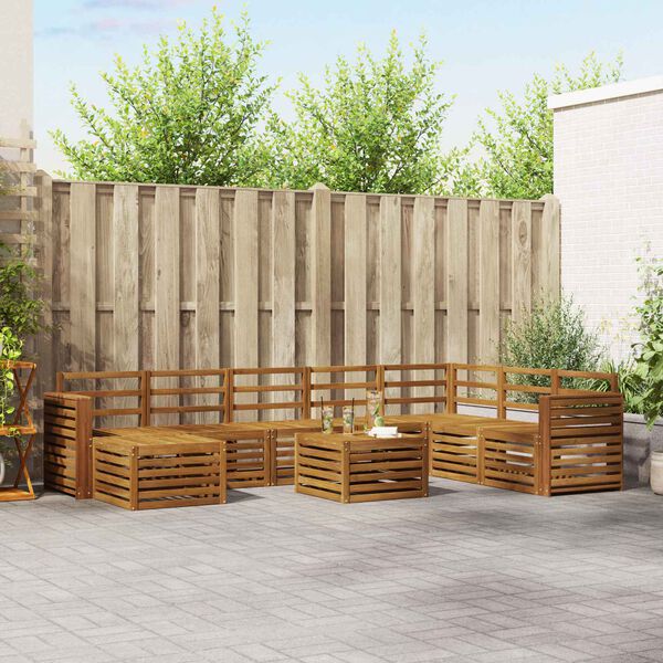 vidaXL S&uacute;pravy pohoviek Pr&iacute;rodn&aacute; Pevn&eacute; ak&aacute;ciov&eacute; drevo