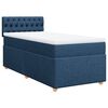 vidaXL Posteľn&yacute; r&aacute;m boxspring s matracom modr&yacute; 90x190 cm l&aacute;tka
