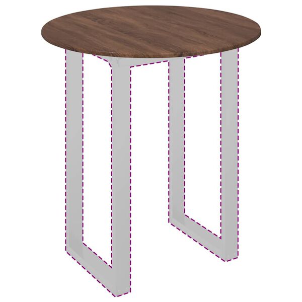 vidaXL Vrchn&aacute; doska Hned&yacute; dub 80 x 80 x 1,5 cm Kompozitn&eacute; drevo