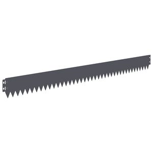 vidaXL Obrubn&iacute;k tr&aacute;vnika 30 ks 103 x 10 cm Oceľ Antracitov&aacute;