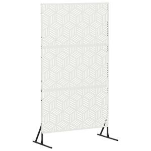 vidaXL Z&aacute;ves na zabezpečenie s&uacute;kromia 100 x 50 x 180 cm Oceľ Biela