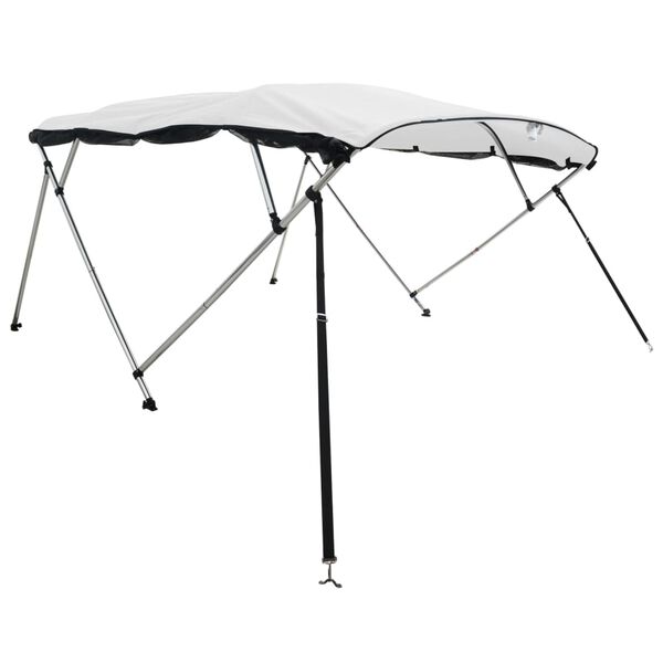 vidaXL Strieška Bimini so 4 oblúkmi a stenami 243x(200-213)x137 cm