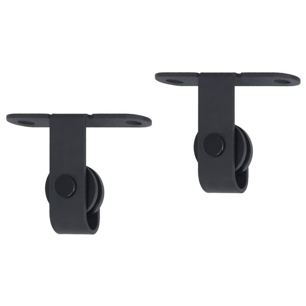 vidaXL Mini kovanie na posuvn&eacute; dvere skrinky, uhl&iacute;kov&aacute; oceľ 200 cm