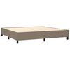 vidaXL Boxspring posteľ s matracom sivohned&yacute; 200x200 cm l&aacute;tka