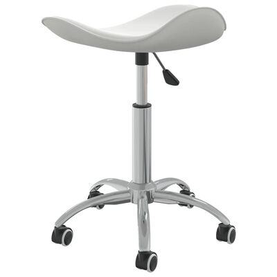 vidaXL Kancelárska stolička biela umelá koža