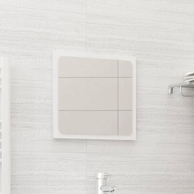 vidaXL Kúpeľňové zrkadlo, lesklé biele 40x1,5x37 cm, kompozitné drevo