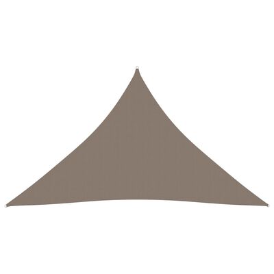 vidaXL Tieniaca plachta oxfordská látka trojuholník 3x4x4 m sivohnedá