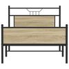 vidaXL Posteľn&yacute; r&aacute;m bez matraca dub sonoma 107x203 cm kompozitn&eacute; drevo