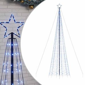 vidaXL LED vianočn&yacute; stromček s hrotmi 1534 LED modr&eacute; 500 cm