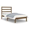 vidaXL Posteľn&yacute; r&aacute;m medov&yacute; dreven&yacute; mas&iacute;v 75x190cm mal&eacute; jednol&ocirc;žko