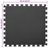 vidaXL Puzzle cvičebn&eacute; podložky 12 pcs Čierny 4,32 ㎡ EVA pena