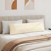 vidaXL Vankúše na pohovku 2 pcs Krémová 145 x 40 cm Kordúrová tkanina