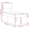 vidaXL Boxspring posteľ s matracom kr&eacute;mov&aacute; 100x200 cm l&aacute;tka