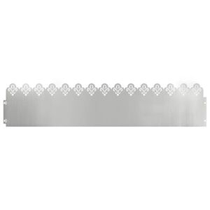 vidaXL Obrubn&iacute;ky tr&aacute;vnika 10 pcs Strieborn&aacute; 103 x 0,05 x 22 cm