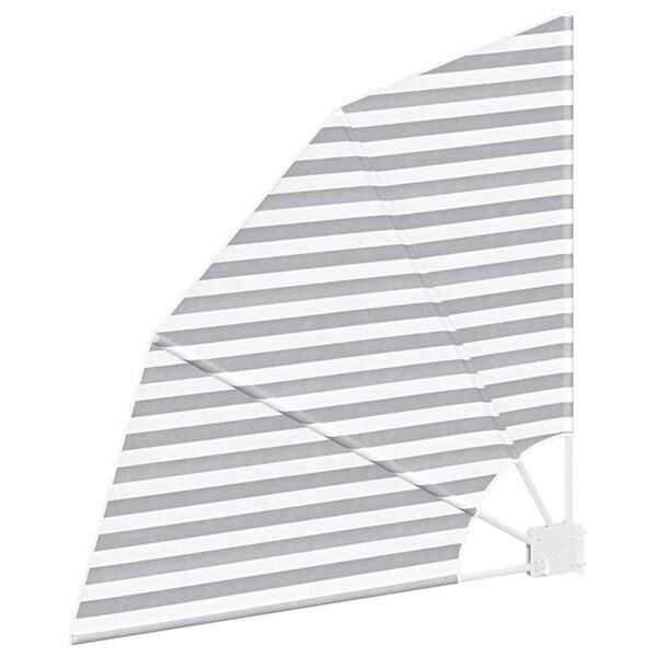 vidaXL Záclona na balkónové súkromie Antracitová a biela 115 x 115 cm