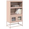 vidaXL Highboard Pink 68x39x123 cm Oceľ