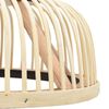 vidaXL Závesná lampa, bambus, 34x14,5 cm, 40 W, polkruhová E27
