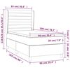 vidaXL Boxspring posteľ s matracom tmavosiv&aacute; 90x200 cm l&aacute;tka