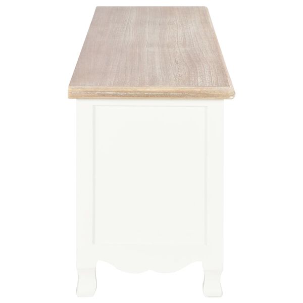 vidaXL TV stol&iacute;k biely 120x30x40 cm dreven&yacute;