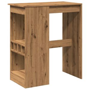 vidaXL Barov&yacute; st&ocirc;l s policami dub artisian 90x47,5x103,5cm komp. drevo