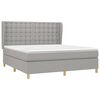 vidaXL Boxspring posteľ s matracom bledosiv&aacute; 180x200 cm l&aacute;tka