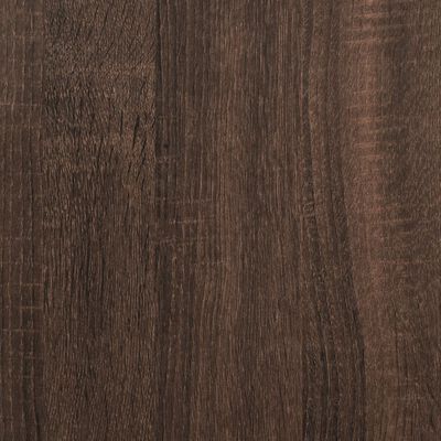 vidaXL Pekárenský regál, hnedý dub 90x40x132 cm, kompozitné drevo+kov