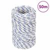 vidaXL Lodn&eacute; lano biele 2 mm 50 m polypropyl&eacute;n